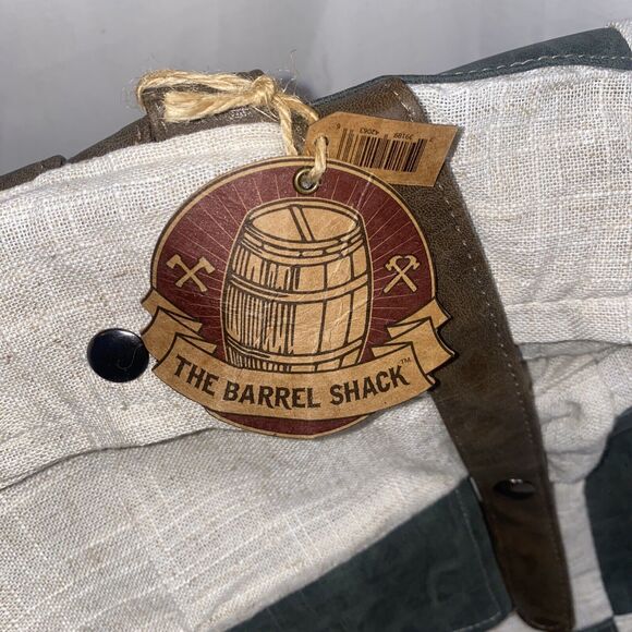 new The Barrel Shack Handcrafted “The Adrianna” Bag Tote Backpack Boho Linen - Picture 6 of 10